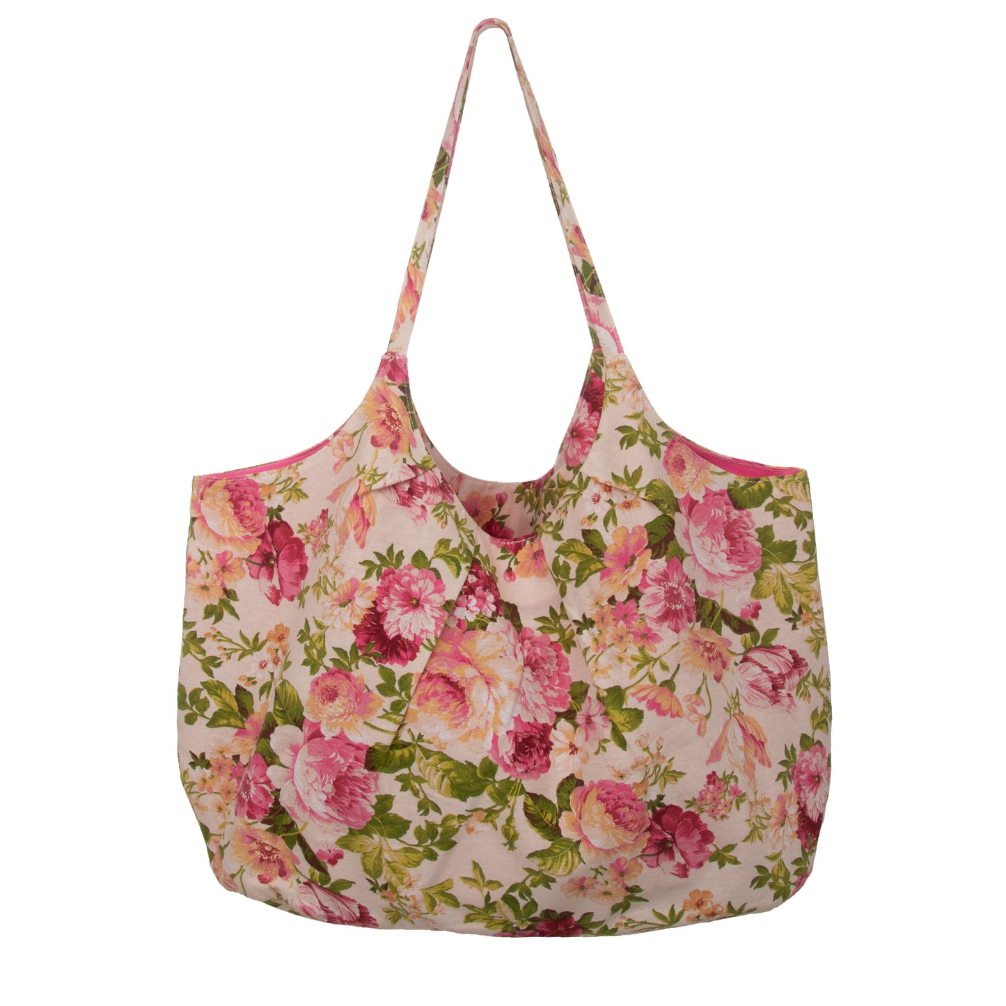 Bolsa flores rosas