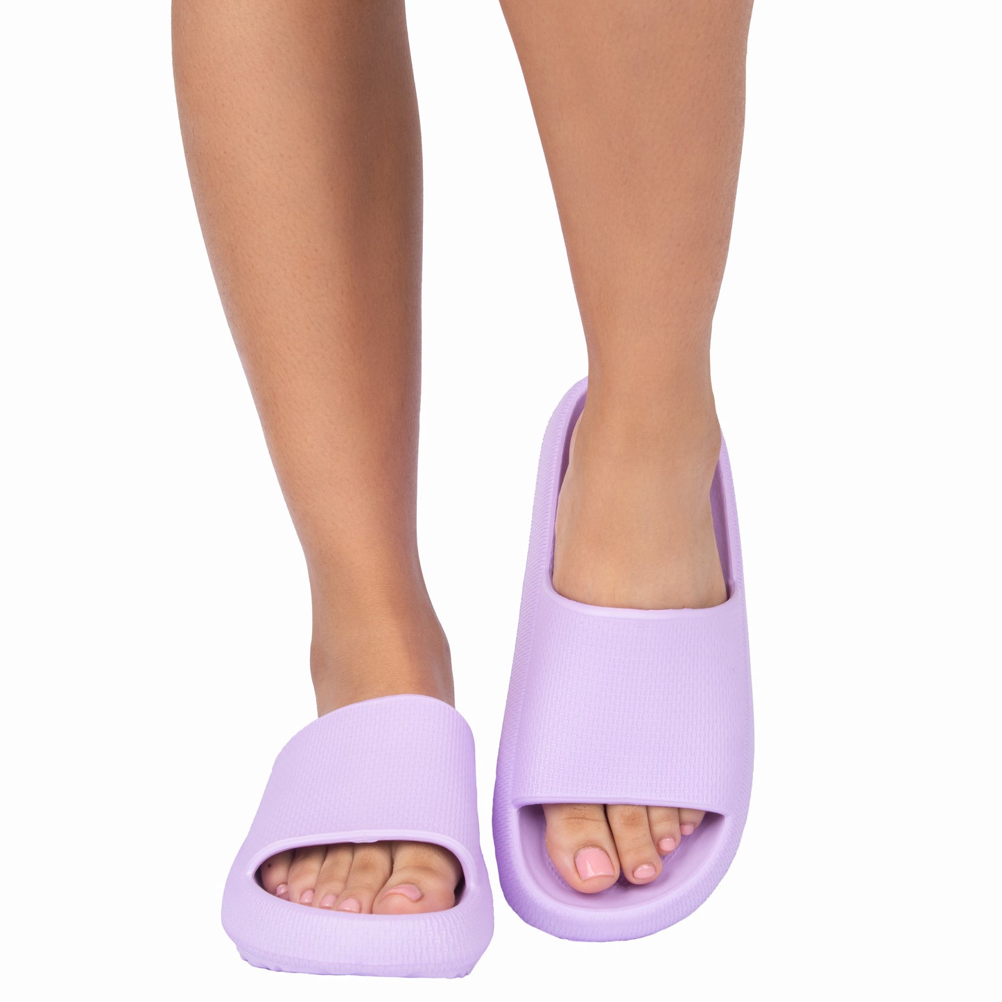 Sandalia de banda ancha lila
