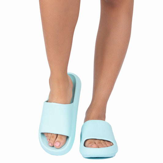 Sandalia de banda ancha menta